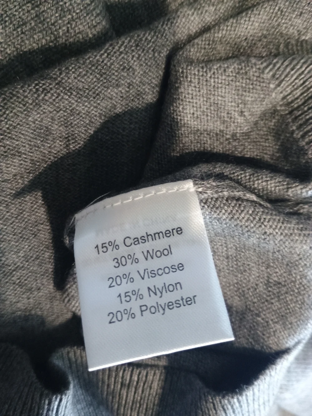 Men's Gray Turtleneck Knit Sweater